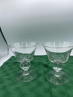 2-Seneca Ingrid Liquor Cocktail Glasses 4” Tall